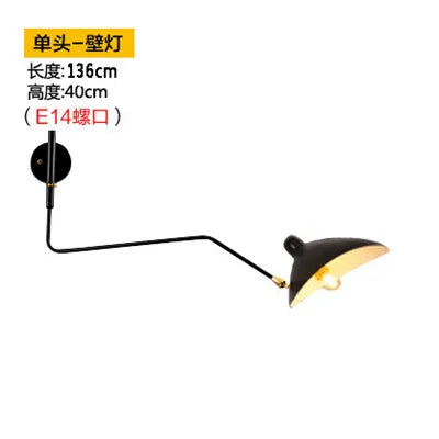DecorBites™ Dawn Spider Serge Mouille LED Wall Lamp with Adjustable Swing Arm