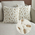 غطاء وسادة DecorBites™ Gold Feather Velvet 45x45، وسائد ديكور للكنب والسيارة