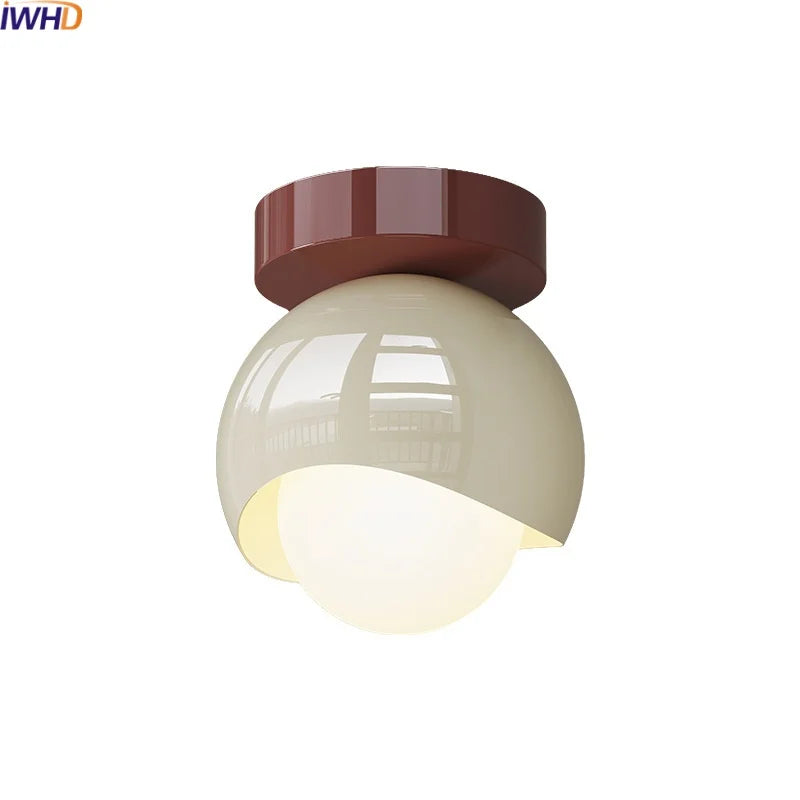 DecorBites™ Glass Iron LED Ceiling Lamp Light Fixtures Modern Home Decoration