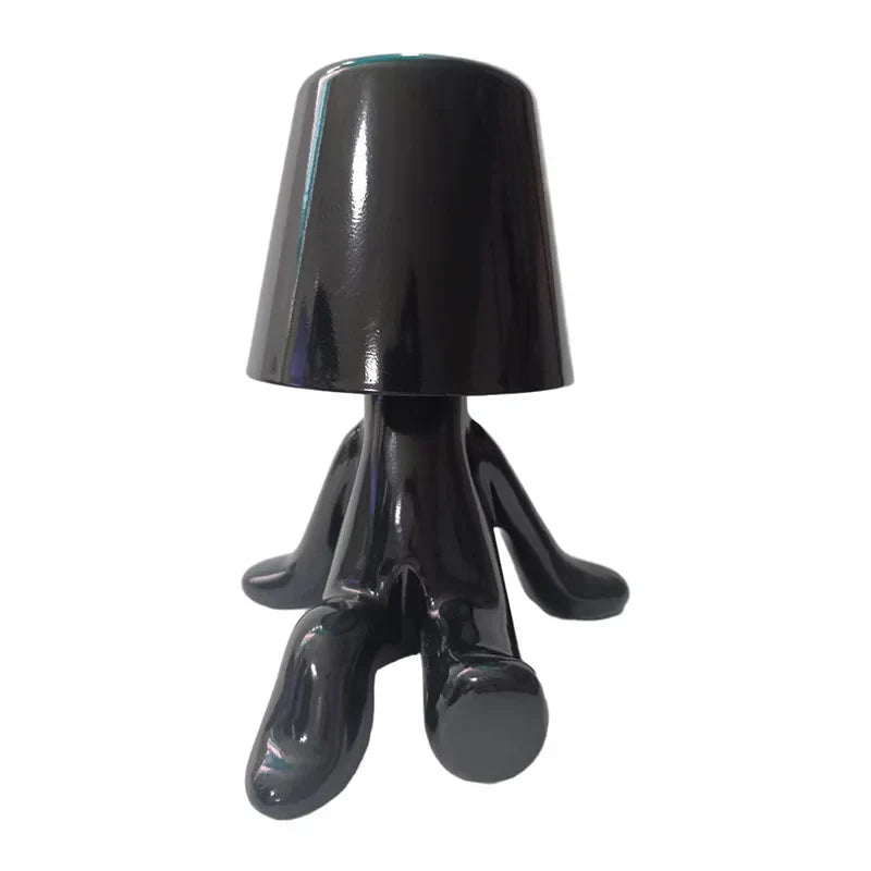 DecorBites™ Little Golden Man Table Lamp - Art Decor Night Light for Living Room and Children's Room