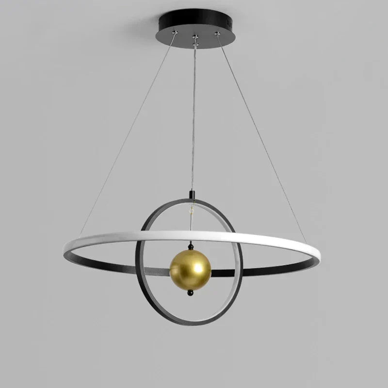 DecorBites™ Circular Iron Ball Pendant Chandelier LED Lighting Fixtures