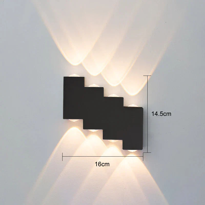 DecorBites™ IP65 LED Wall Lamp for Indoor/Outdoor Waterproof Garden Lighting
