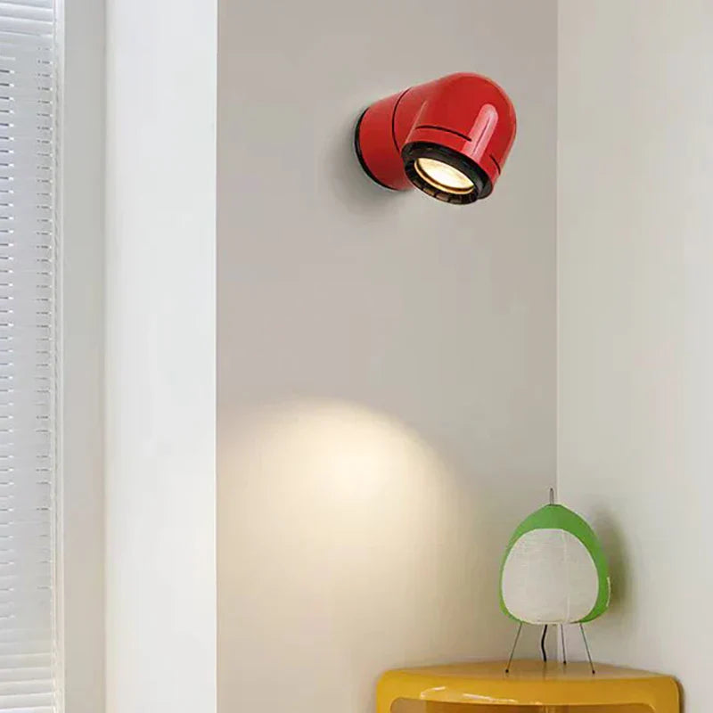 مصباح حائط LED ديكوربايتس™ أبيض أحمر PVC 4000K بتصميم عصري لغرفة النوم وغرفة المعيشة