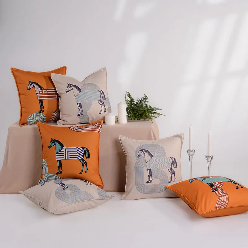 DecorBites™ 45x45 Square Throw Pillowcase - Luxury Fashion for Living Room and Sofa Decor