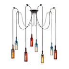 Nordic Glass Beer Bottle Pendant Light