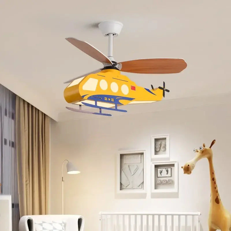 مصباح سقف هيليكوبتر من DecorBites™ لغرفة الأولاد