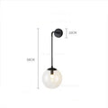 DecorBites™ Glass Ball Wall Lamp: Modern Nordic LED Lighting for Bedroom, Staircase, Outdoor