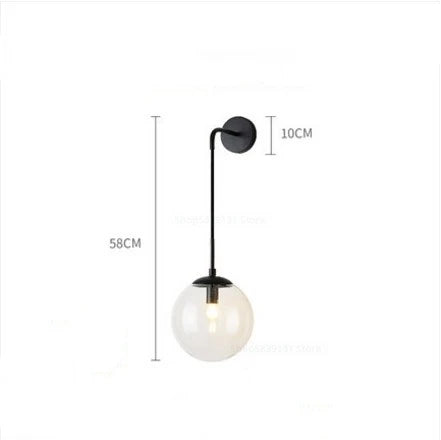 DecorBites™ Glass Ball Wall Lamps for Bedroom, Staircase, Corridor - Modern Nordic Design