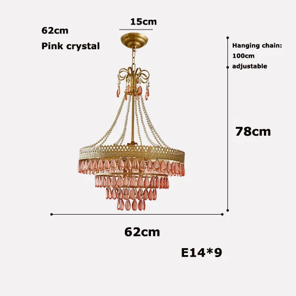 DecorBites™ Crystal Water Drop LED Ceiling Chandelier for Foyer and Entry Way