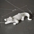 DecorBites™ Crocodile Wildlife Sculpture Statue Decor for Home Interiors & Desk Display