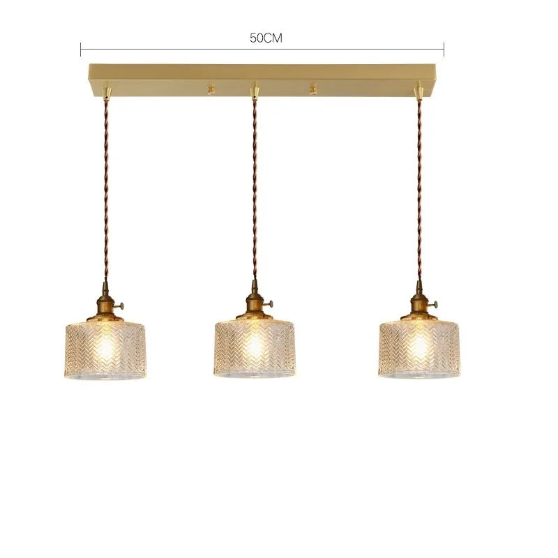 DecorBites™ مصابيح قلادة LED زجاجية خضراء للإضاءة الداخلية في المنزل وغرفة المعيشة والبار والمقهى