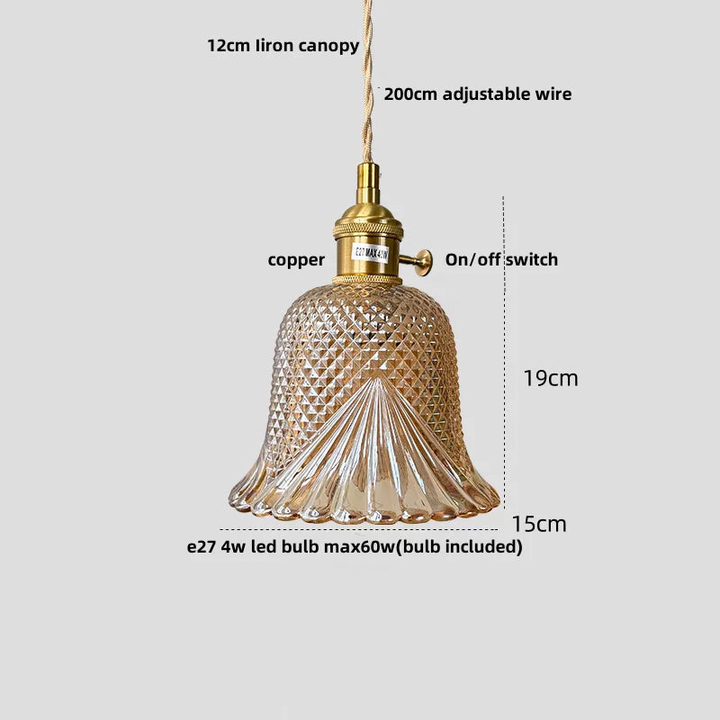 DecorBites™ Glass Knob LED Pendant Lamp for Living Room, Restaurant, Coffee - Nordic Modern Design