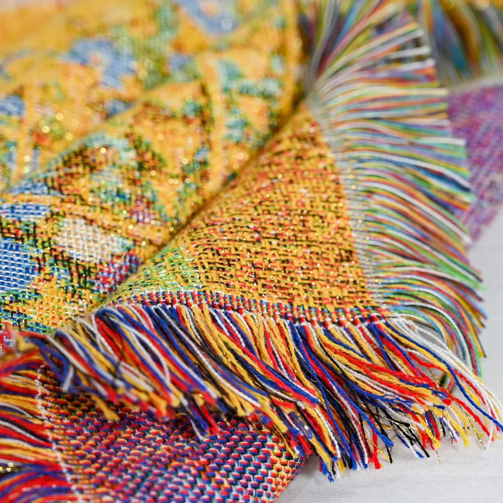 DecorBites™ Jacquard Tapestry Decorative Throw Blanket