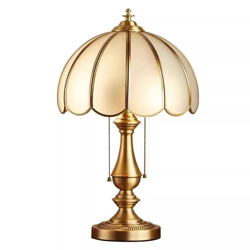 مصباح أرضي LED من النحاس والزجاج الكريستالي من DecorBites™ لغرفة المعيشة وغرفة النوم وغرفة الدراسة الفاخرة