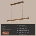 Nordic Linear Wood LED Pendant Light