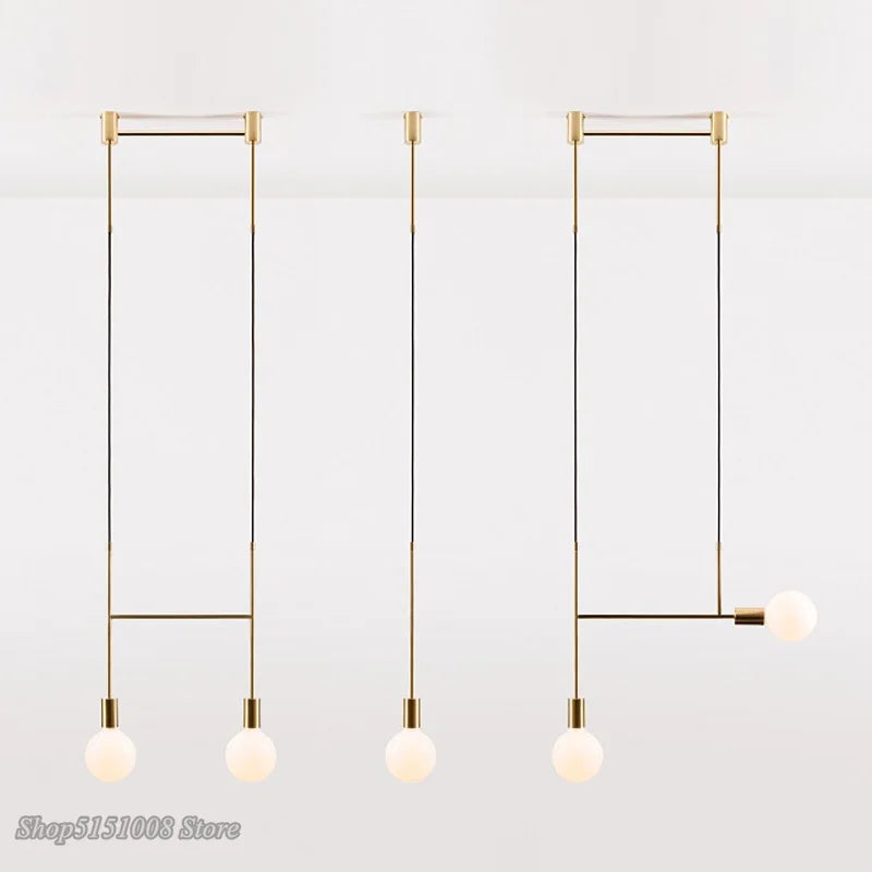 DecorBites™ Geometric Iron Pendant Lights for Dining Bedroom Cafe Indoor Decor