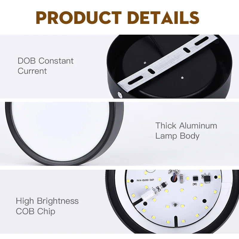 DecorBites™ LED Ceiling Lamp 220V Indoor Lighting Fixture for Kitchen Room & Platform
