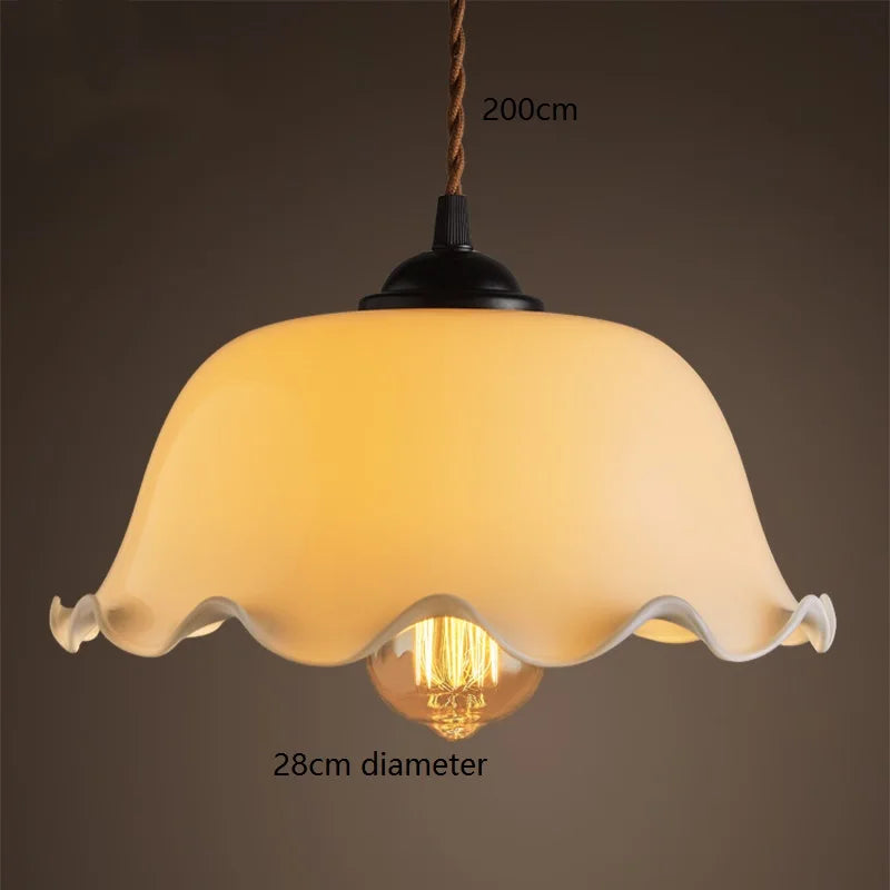 مصباح قلادة DecorBites™ LED الزجاجي الأخضر للمنزل والمطعم والبار والديكور على طراز الدور العلوي.