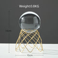 DecorBites™ Crystal Ball Crafts: Nordic Light Luxury Modern Metal Décor for Home and TV Cabinet
