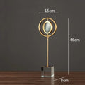 DecorBites™ Golden Metal Eyes Magnifying Glass with Crystal Glass Base - Modern Home Decoration