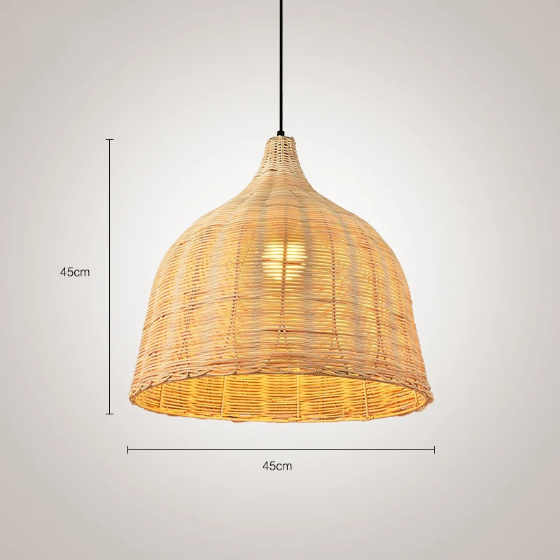 Southeast Asia Bamboo Rattan Woven Pendant Light