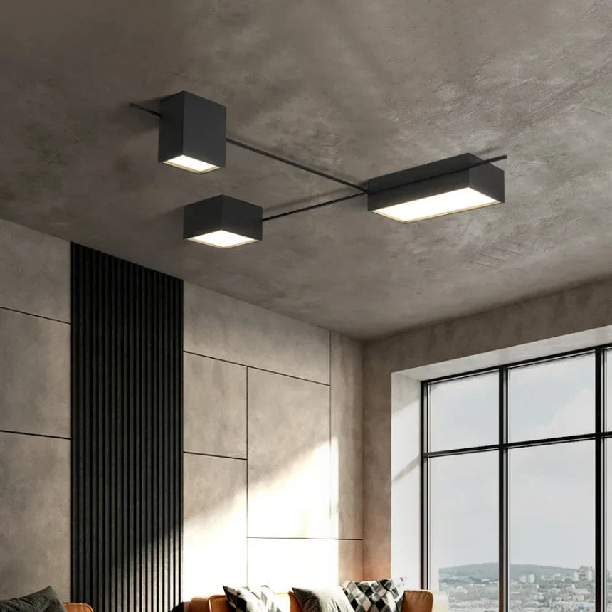 DecorBites™ Black Nordic LED Ceiling Lights Chandeliers for Modern Living Room Decoration