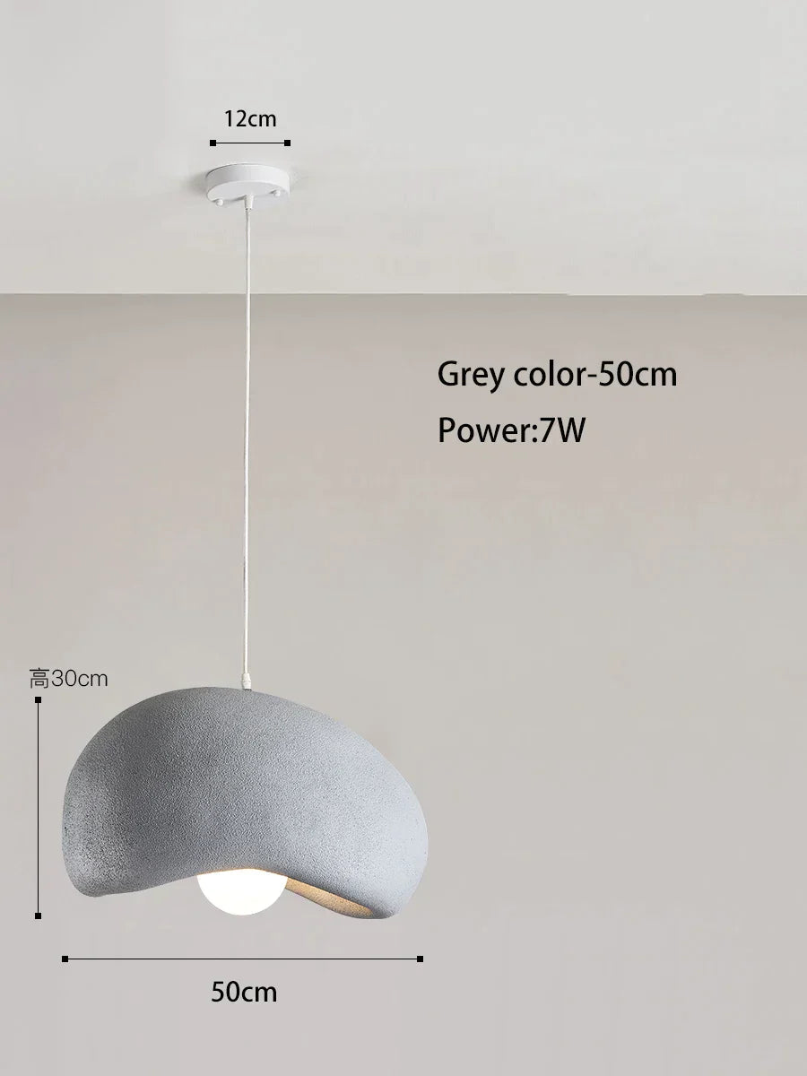 DecorBites™ Cream Style Cloud Chandelier Cement LED Pendant Lamp - Modern Hanging Light