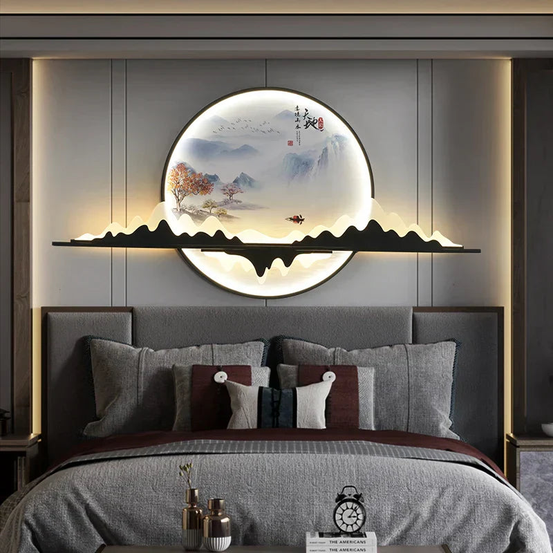 DecorBites™ مصباح حائط LED للوحات الفنية للمنزل وغرفة المعيشة وغرفة النوم والدراسة
