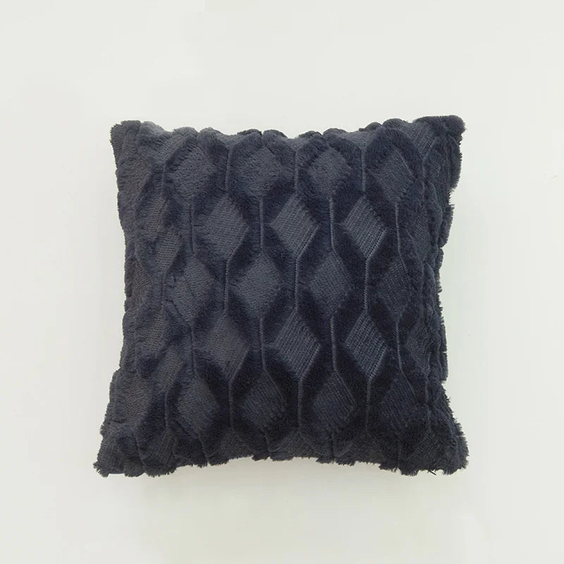 DecorBites™ Embroidered Diamond Cushion Cover for Modern Living Room Decor