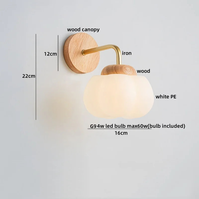 DecorBites™ Cotton LED Wall Lamps with Pull Chain Switch for Restaurant Living Room Bedroom
