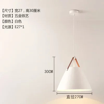 Scandinavian Painted Metal Pendant Light