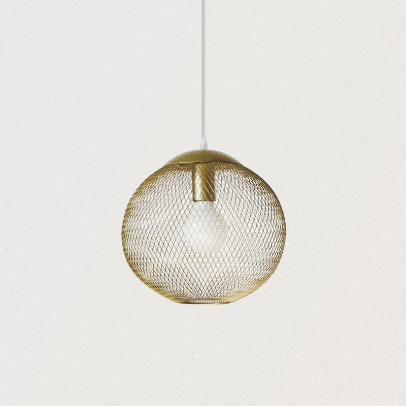 DecorBites™ Golden Birdcage LED Pendant Chandelier for Stylish Lighting in Restaurants, Kitchens, & Stores