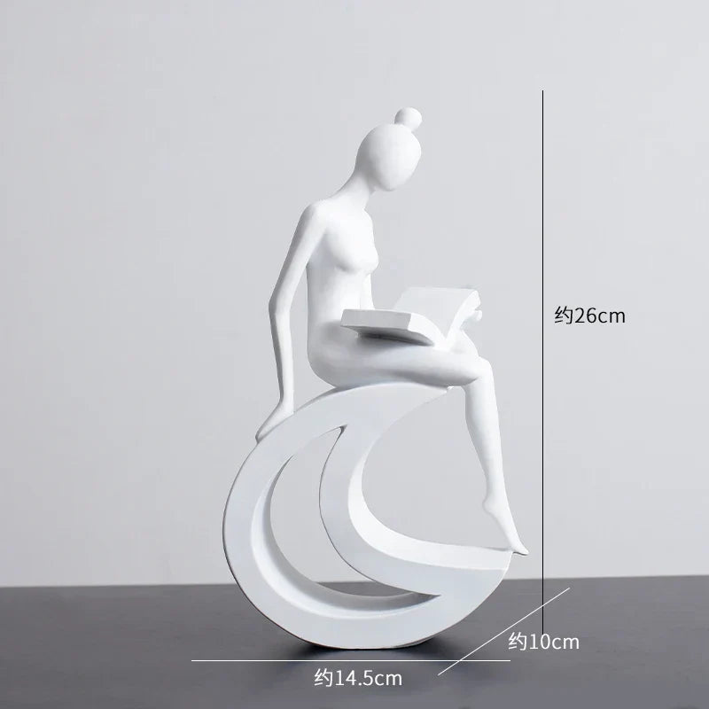DecorBites™ Abstract Resin Sculpture Modern Desk Decoration Minimalist Figures Ornaments