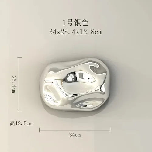 DecorBites™ 3D Stone Wall Ornaments: Room Aesthetics & Decoration - Plating Craft Stone Pendants