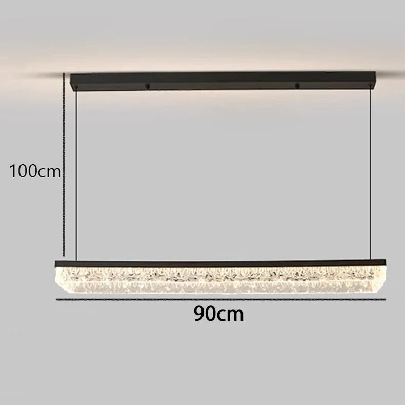 Modern Iron and Acrylic Dimmable Pendant Light
