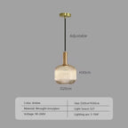 Nordic Japanese Glass Pendant Light
