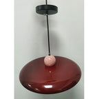 French Cream Flying Saucer Metal Pendant Light