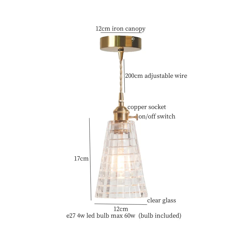 مصباح تعليق LED من الزجاج الأخضر DecorBites™ - مصباح معلق اسكندنافي حديث