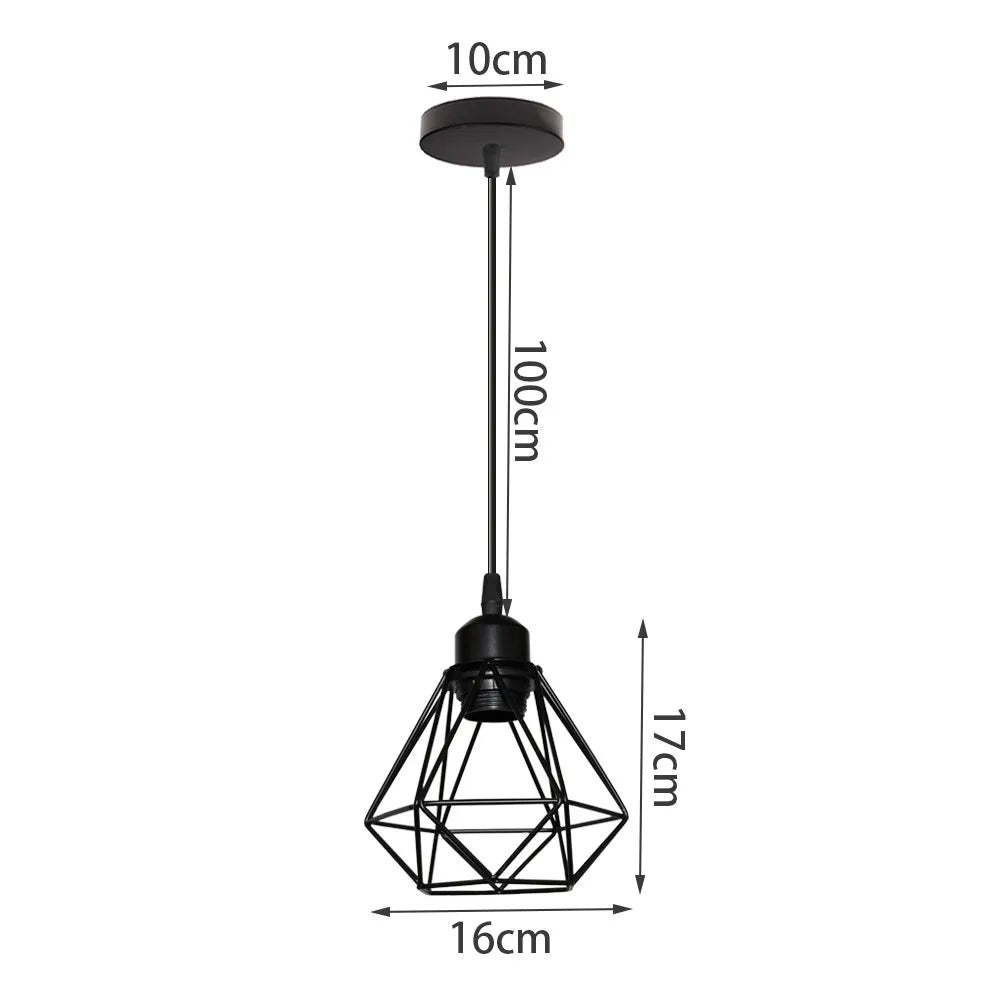 DecorBites™ Iron Frame Pendant Chandelier for Modern Indoor Lighting