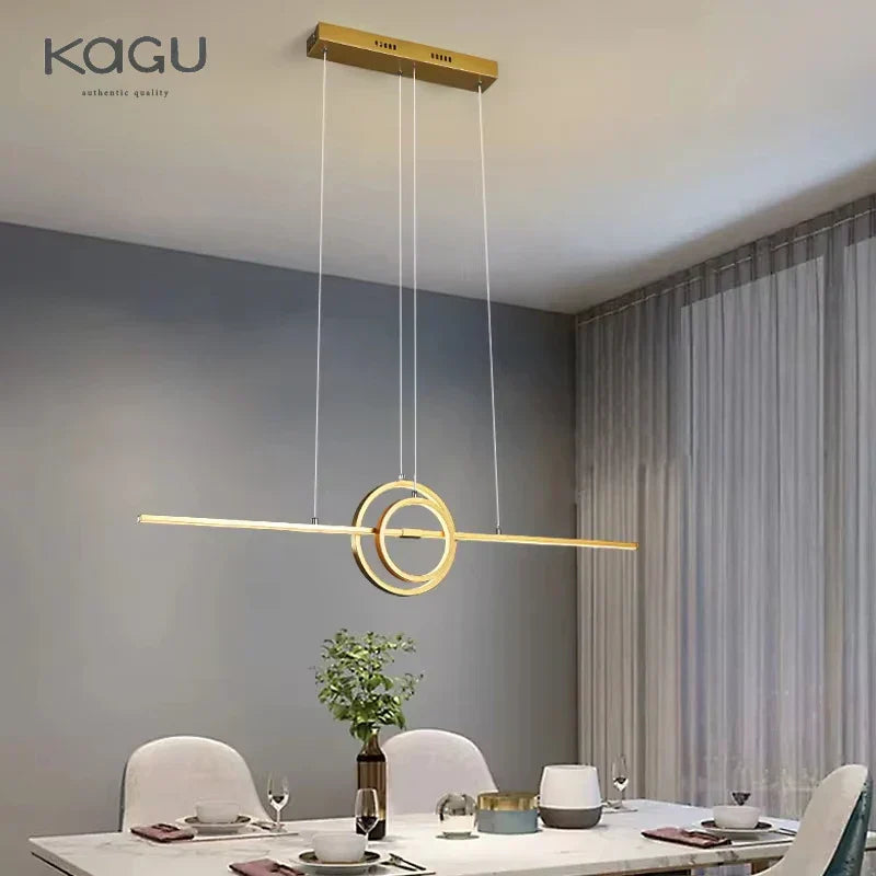 Lustre de plafond à LED DecorBites™ : Éclairage moderne et minimaliste pour table de cuisine et salle à manger