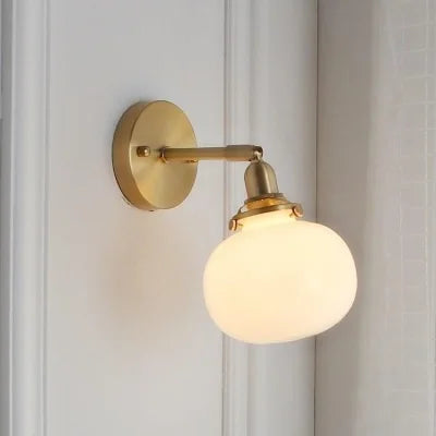 DecorBites™ Glass Ball Wall Lamp Sconce Modern Nordic Sconce Lighting for Bedroom Mirror
