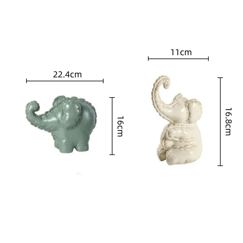 DecorBites™ Elephant Abstract Bubble Sculpture Home Decor Figurine