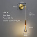 DecorBites™ Crystal LED Wall Lamp: Elegant Bedside Lighting for Home Decor & Ambiance