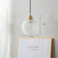 DecorBites™ Glass Ball LED Pendant Light: Nordic Modern Copper Socket Hanging Lamp for Home Indoor Lighting.