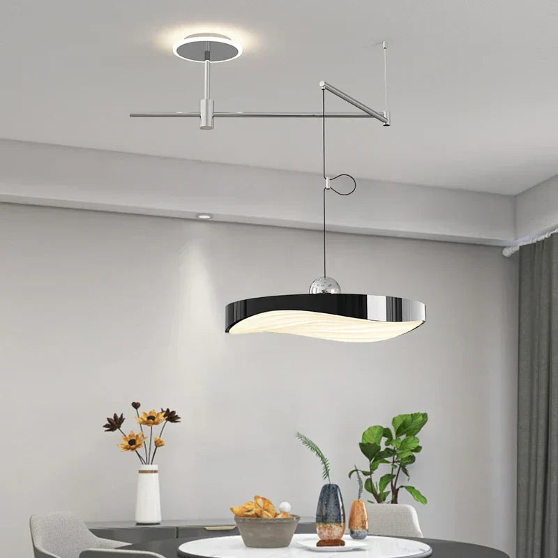 DecorBites™ 360° Rotate Arm Pendant Light Chandelier for Dining Room, Island, Office - Modern Lustre Lighting Fixtures