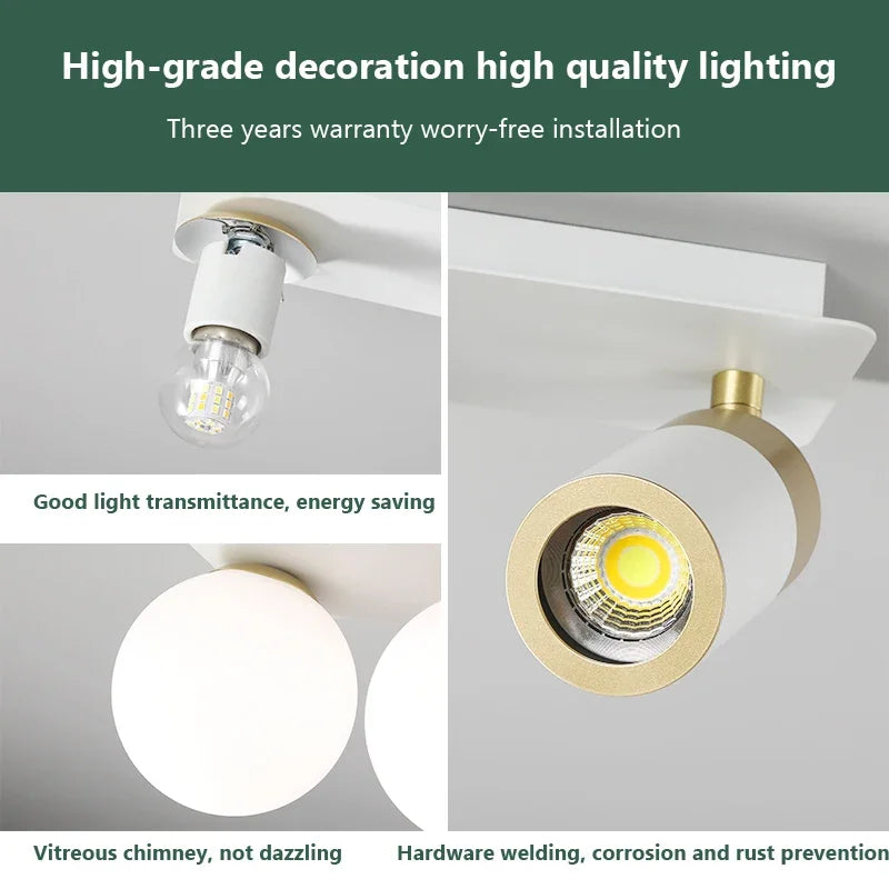 DecorBites™ Glass Ball LED Ceiling Wall Light - Nordic Modern Minimalist Design