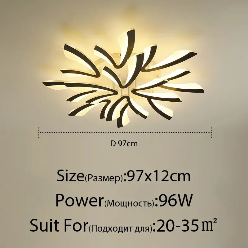ثريا سقف LED DecorBites™ مع جهاز تحكم عن بعد لديكور المنزل