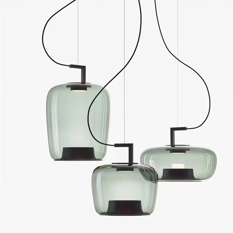 DecorBites™ Brokis Double Glass Pendant Lamp for Home Decor & Hospitality Spaces