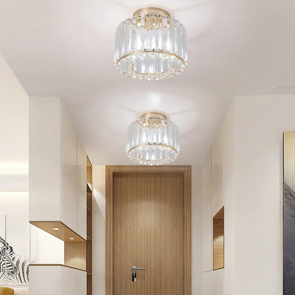 ثريا سقف كريستال LED من DecorBites™ لغرفة النوم وغرفة المعيشة وغرفة الطعام