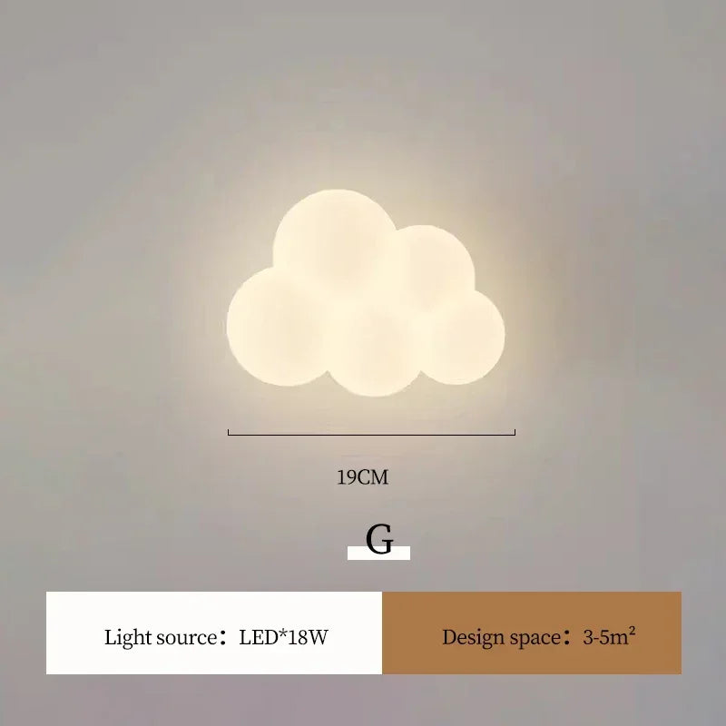 مصابيح حائط LED بتصميم حيوانات لغرف الأطفال من DecorBites™ - تصميم قرد وأرنب وغيمة